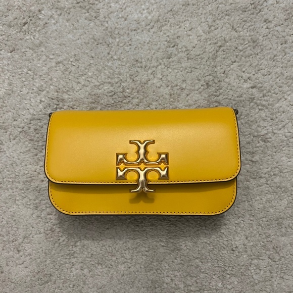 Tory Burch Eleanor Wallet On Chain - Golden Crest - Picture 1 of 5